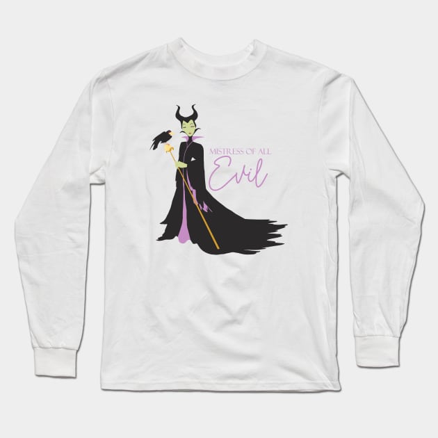 Mistress of Evil Long Sleeve T-Shirt by littlemoondance